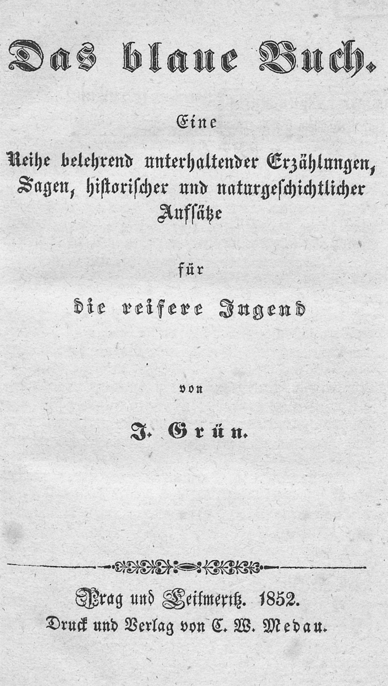 Lot 2184, Auction 128, Grün, J., Das blaue Buch