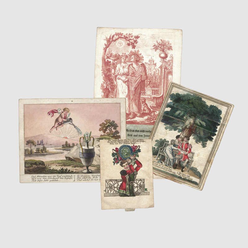 Lot 2191, Auction 128, Billets, Sammlung von 10 Glückwunsch- und Freundschaftsbillets