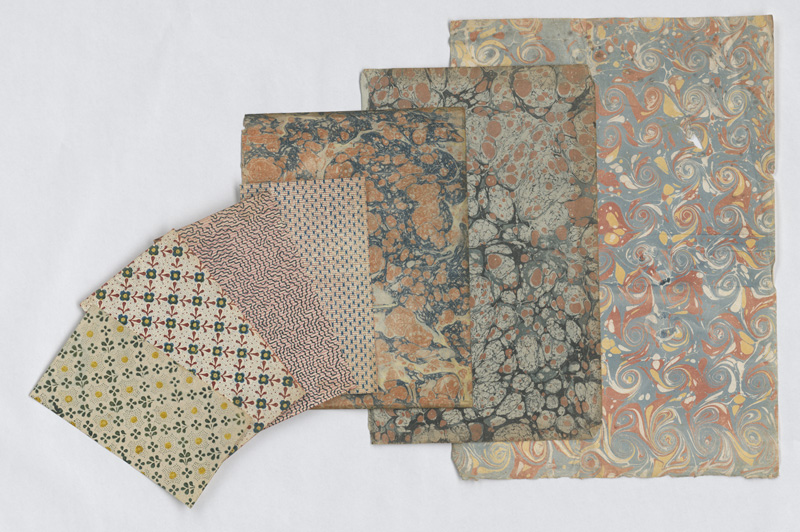 Lot 2196, Auction 128, Buntpapiere, Sammlung von ca. 50 Buntpapieren