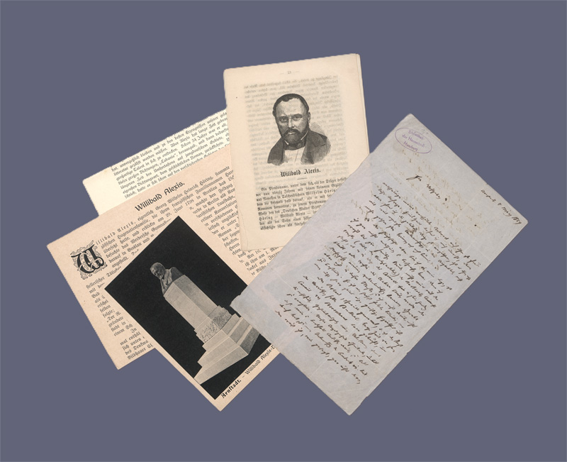 Lot 2301, Auction 128, Alexis, Willibald, Brief an einen Redakteur oder Verleger. 1859