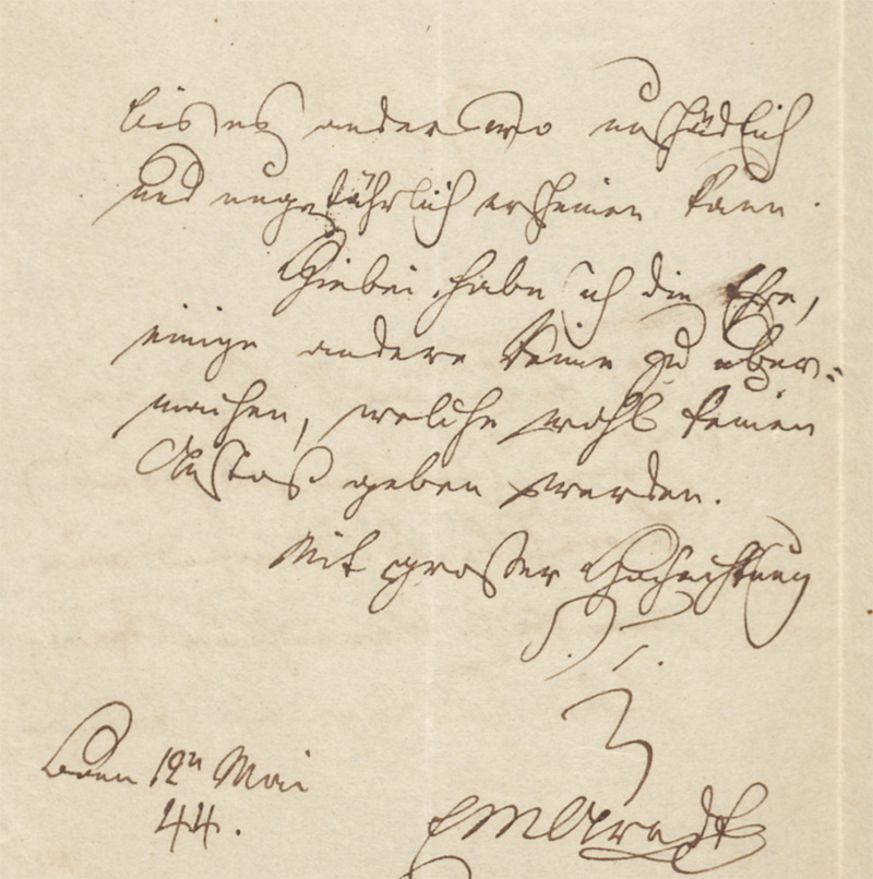 Lot 2307, Auction  128, Arndt, Ernst Moritz, Brief an einen Redakteur. 1844.