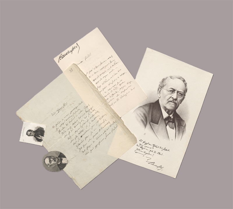 Lot 2313, Auction 128, Bauernfeld, Eduard von, Gedichtmanuskript und Brief. 1878