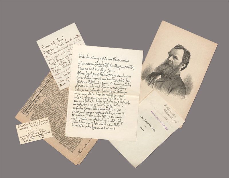 Lot 2318, Auction  128, Dahn, Felix, Brief und diverse Beilagen. 1881