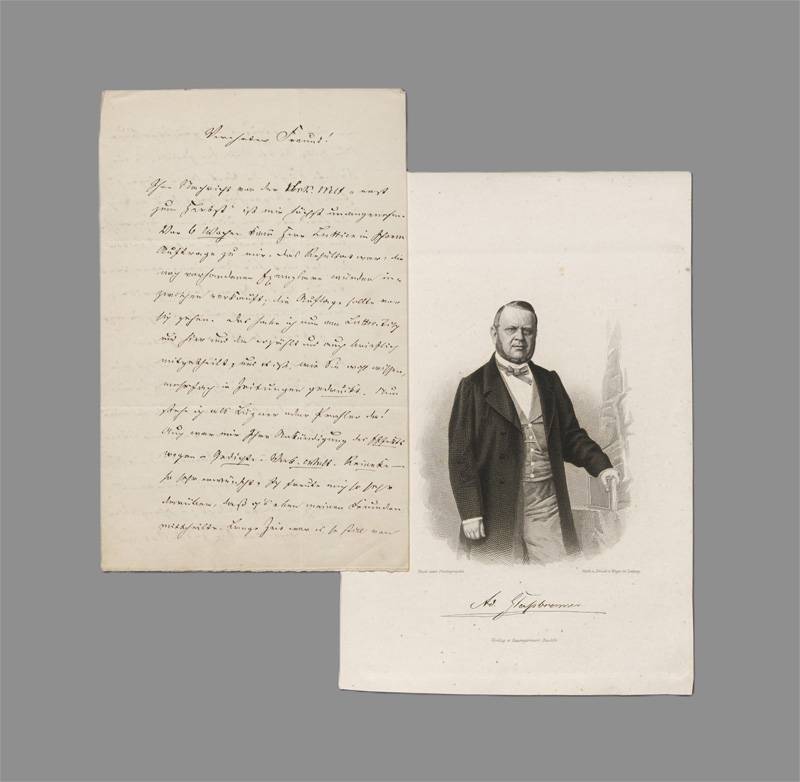 Lot 2339, Auction 128, Glassbrenner, Adolf, Brief an seinen Verleger Janke. 1865