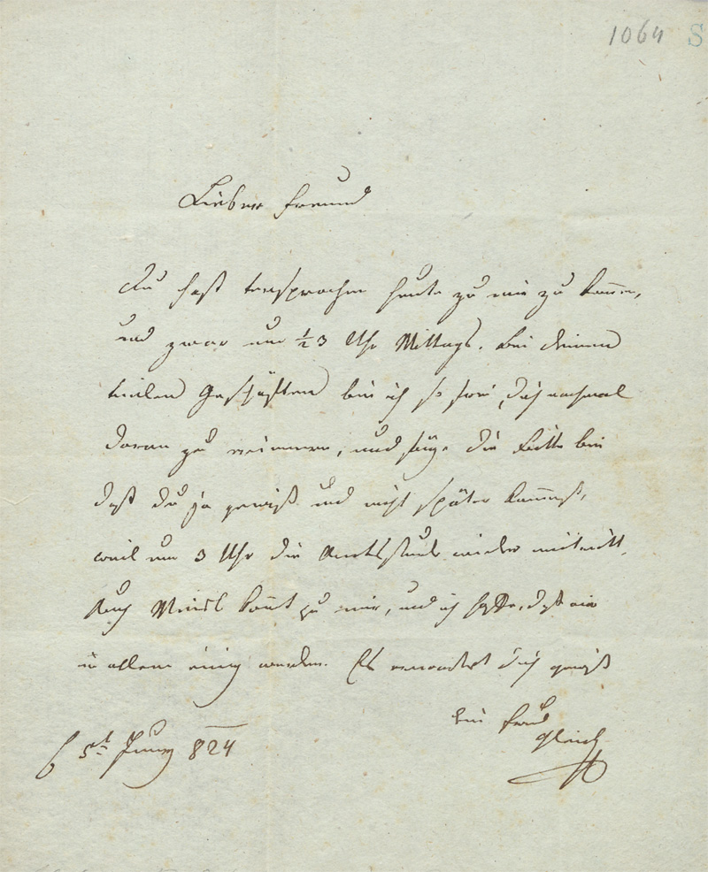 Lot 2340, Auction 128, Gleich, Joseph Alois, Brief an einen Freund. 1824