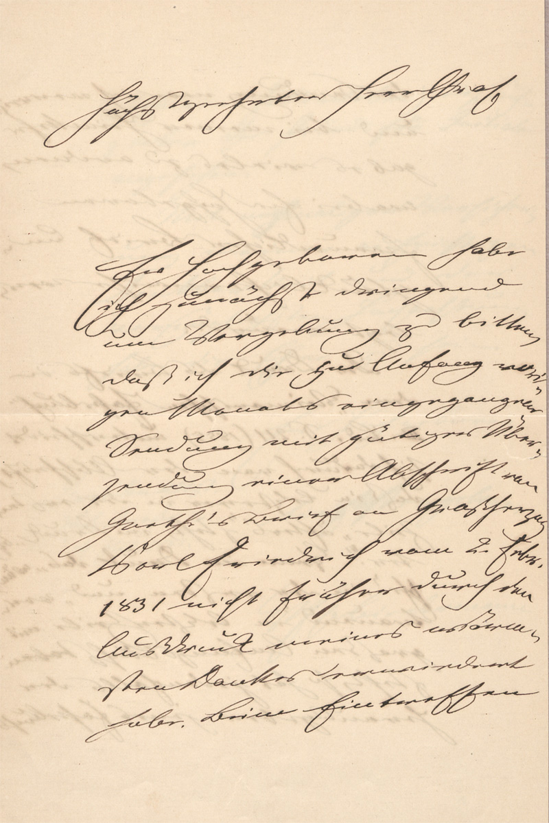 Lot 2344, Auction 128, Biedermann, Woldemar Frhr von, Brief aus Dresden an den Grafen Victor von Wimpffen. 1885