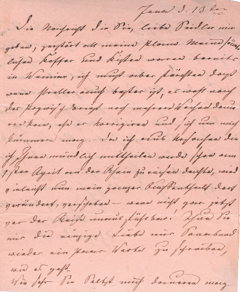 Lot 2351, Auction  128, Schopenhauer, Adele, Brief an die Malerin Louise Seidler.