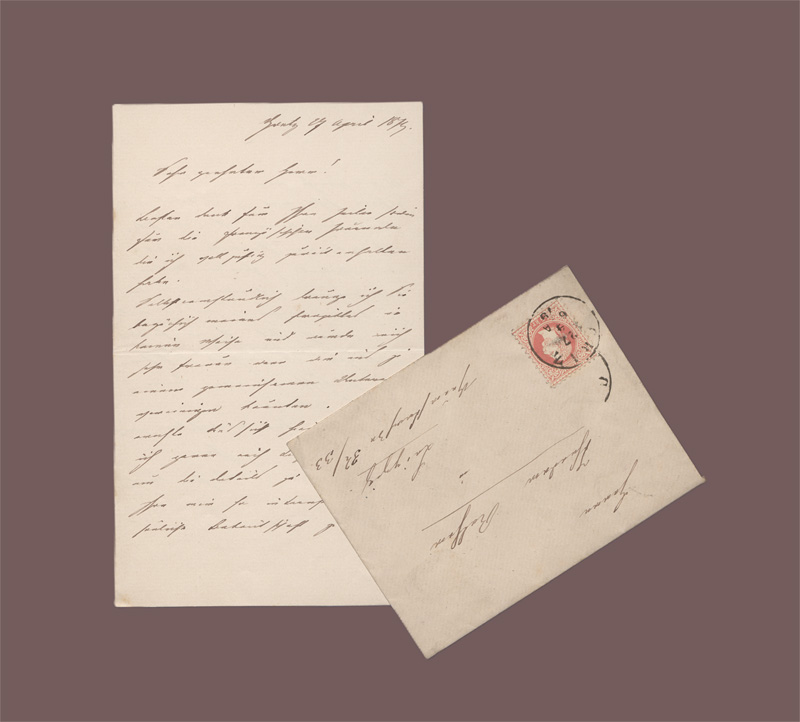 Lot 2405, Auction 128, Sacher-Masoch, Leopold Ritter von, Brief mit Umschlag an Theodor Rother in Leipzig. 1879