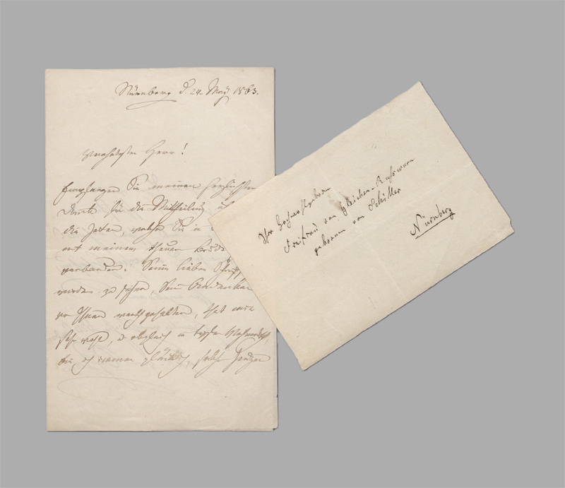 Lot 2411, Auction 128, Gleichen-Rußwurm, Emilie von, Brief an einen Oberstleutnant in Nürnberg.1863