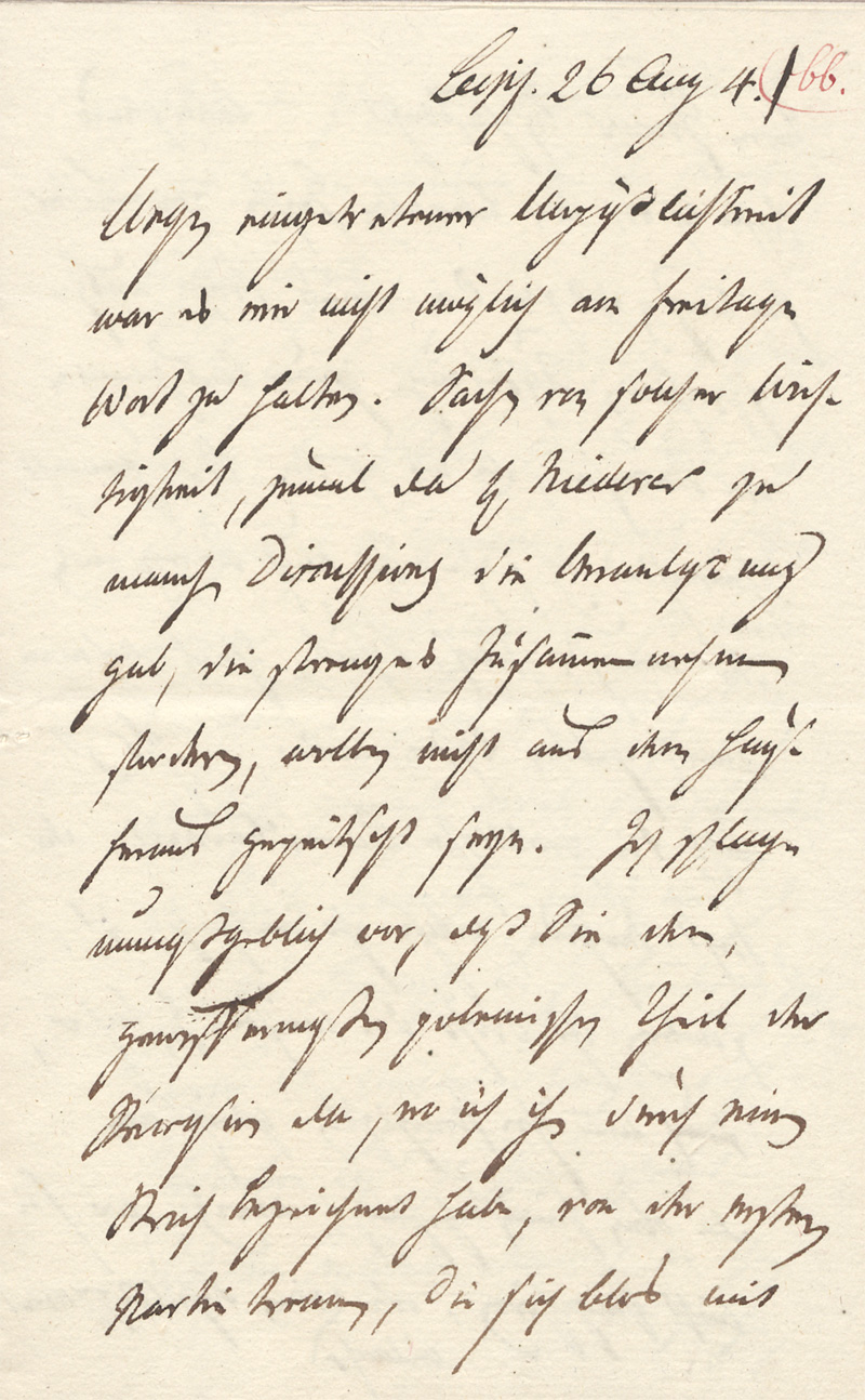 Lot 2429, Auction 128, Spazier, Carl, Brief an einen Leipziger Bekannten. 1804