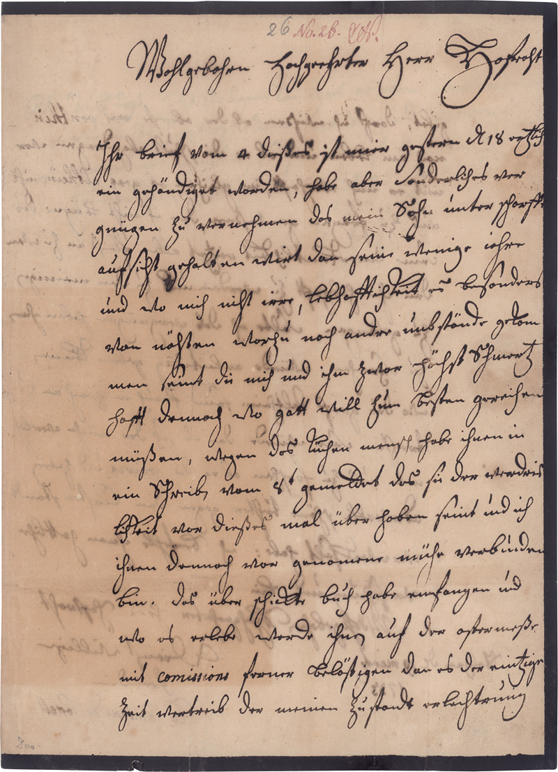 Lot 2466, Auction 128, Cosel, Anna Constantia Gräfin von, Brief an den Hofrat v. Wichmannshausen in Dresden. 1733