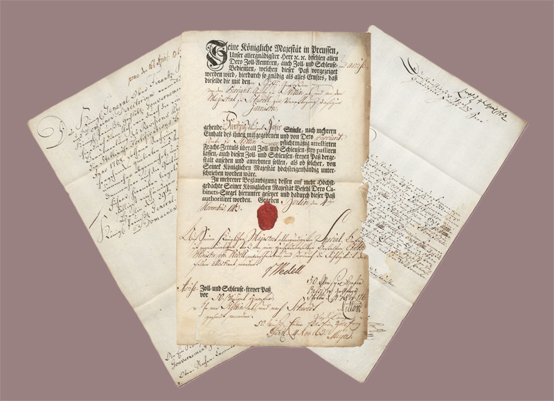 Lot 2493, Auction 128, Wedell, Carl Heinrich von, 3 Briefe an verschiedene Adressaten. 1762-1769