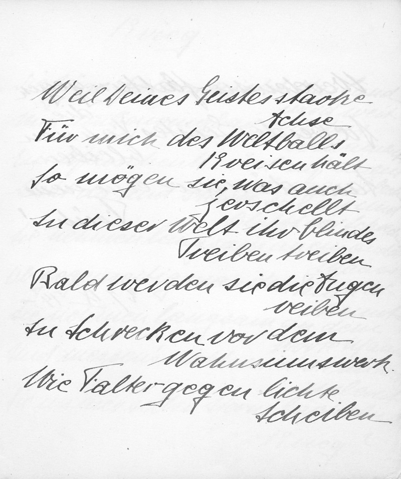 Lot 2601, Auction 128, Albert-Lasard, Lou und Rilke, Rainer Maria, Eigenh. Gedichte in einem Album. Mit Widmungsexemplar von R.M. Rilke