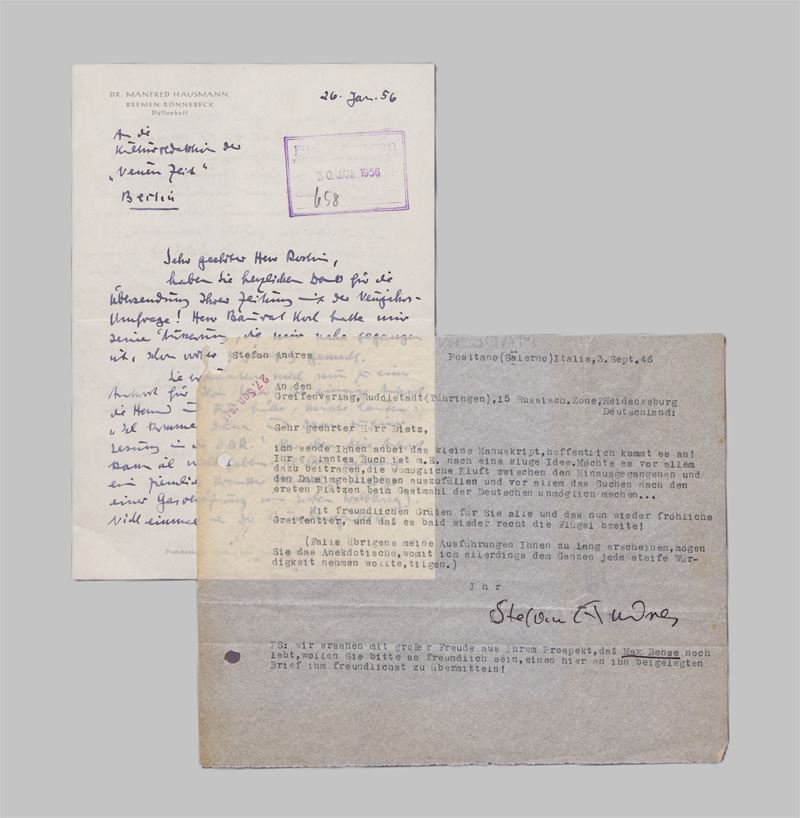 Lot 2612, Auction  128, Deutsche Schriftsteller, 13 Autographen. 1881-1986