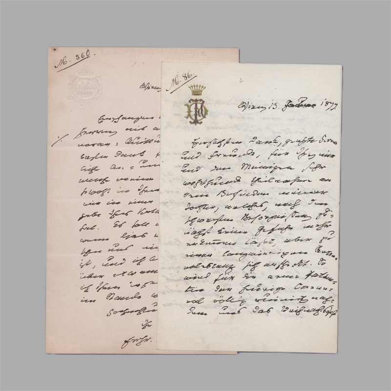 Lot 2613, Auction  128, Dingelstedt, Franz von, 8 Briefe an die Verleger Gebr. Paetel. 1877-1880