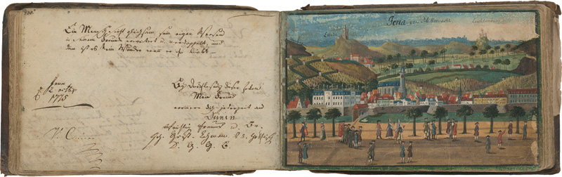 Lot 2635, Auction 128, Stammbuch, eines Jenaer Studenten. Reich illustriert. 1773-1786