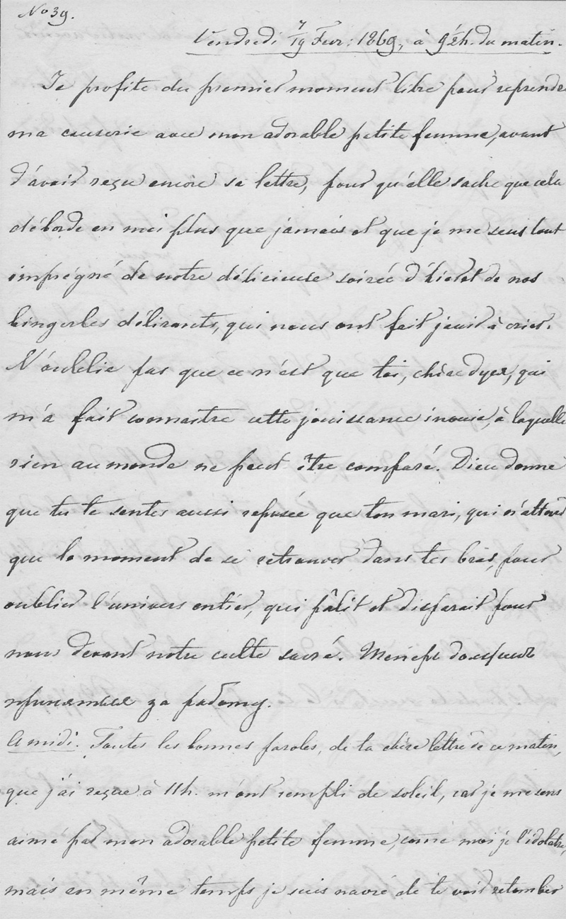 Lot 2683, Auction 128, Alexander II., Kaiser von Russland, Eigenhänd. Brief mit Unterschrift "Dein für immer". 1869