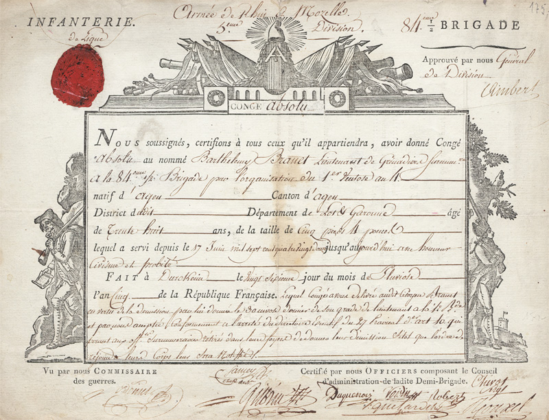 Lot 2704, Auction 128, Kellermann, François-Christophe, Brief als Maréchal de l'Empire, 1806, und Beigabe