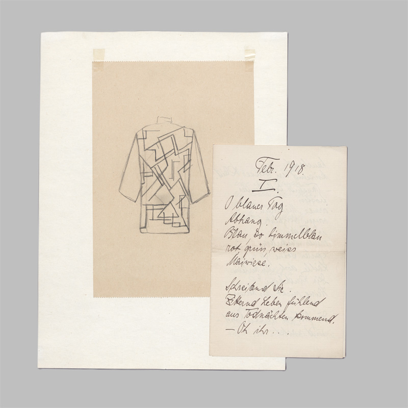 Lot 2724, Auction 128, Höch, Hannah, Eigenhändiges und signiertes Gedichtmanuskript mit Beilagen. 1918