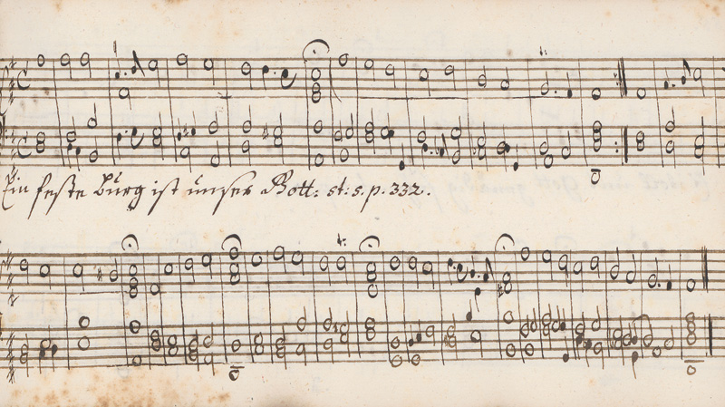 Lot 2747, Auction 128, Lieder-Buch 1720, Musikmanuskript zum Nürnbergischen Gesang-Buch. 1720