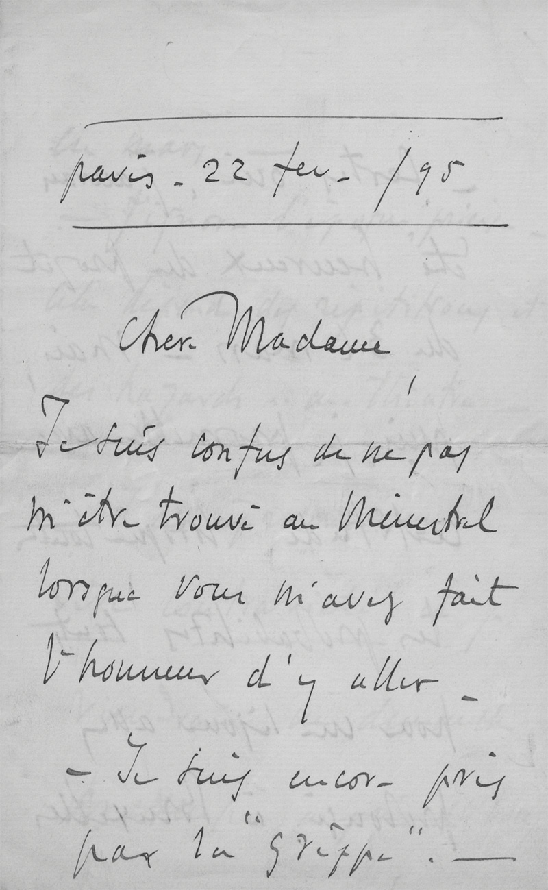 Lot 2749, Auction 128, Massenet, Jules, Brief 1895 + Beigaben