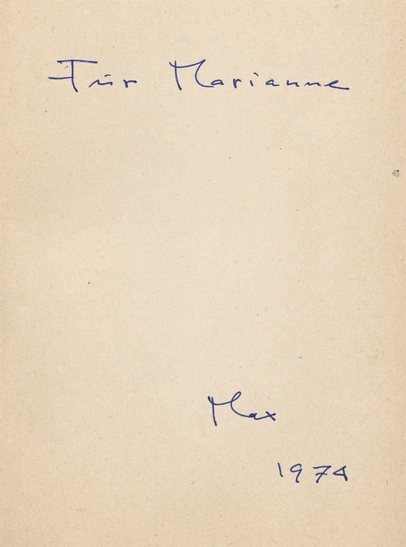 Lot 3099, Auction  128, Frisch, Max, Bin oder Die Reise nach Peking (Widmungsexemplar)