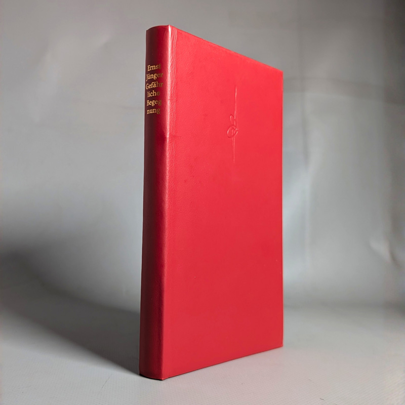 Lot 3159, Auction 128, Jünger, Ernst, Eine gefährliche Begegnung. OLeder. Stuttgart 1985. - Erste Ausgabe. - 200 sign. Exemplare