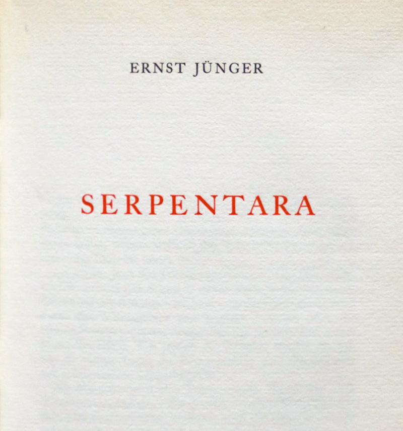 Lot 3168, Auction  128, Jünger, Ernst, Serpentara. Zürich 1957. - Erste Ausgabe. - 275 sign. Exemplare