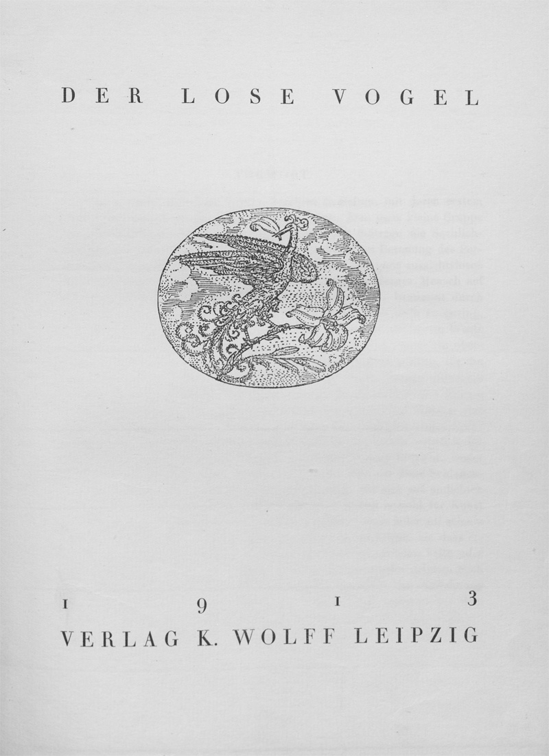 Lot 3204, Auction  128, Lose Vogel, Der, Eine Monatsschrift