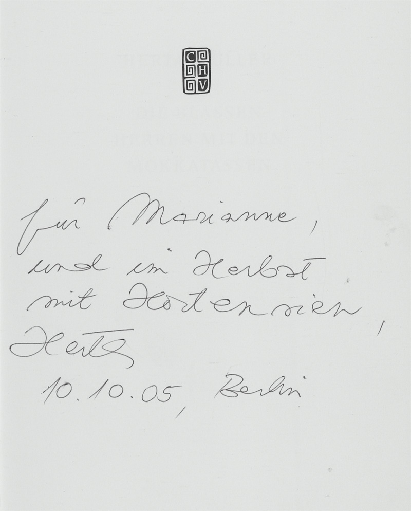 Lot 3253, Auction 128, Müller, Herta, Zwei Widmungsexemplare