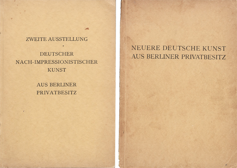 Lot 3256, Auction 128, National-Galerie Berlin, Ausstellungen aus Berliner Privatbesitz. Zwei Kataloge