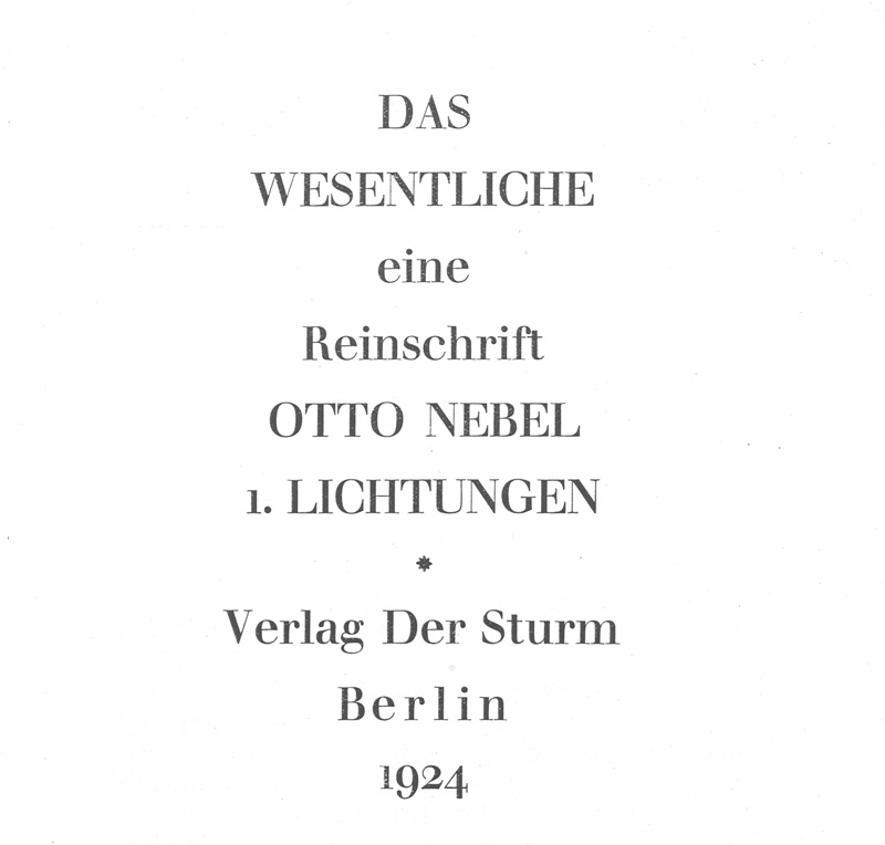Lot 3259, Auction 128, Nebel, Otto, Das Wesentliche