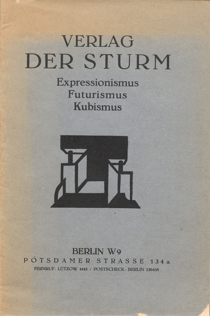 Lot 3335, Auction 128, Verlag Der Sturm, Expressionismus Futurismus Kubismus