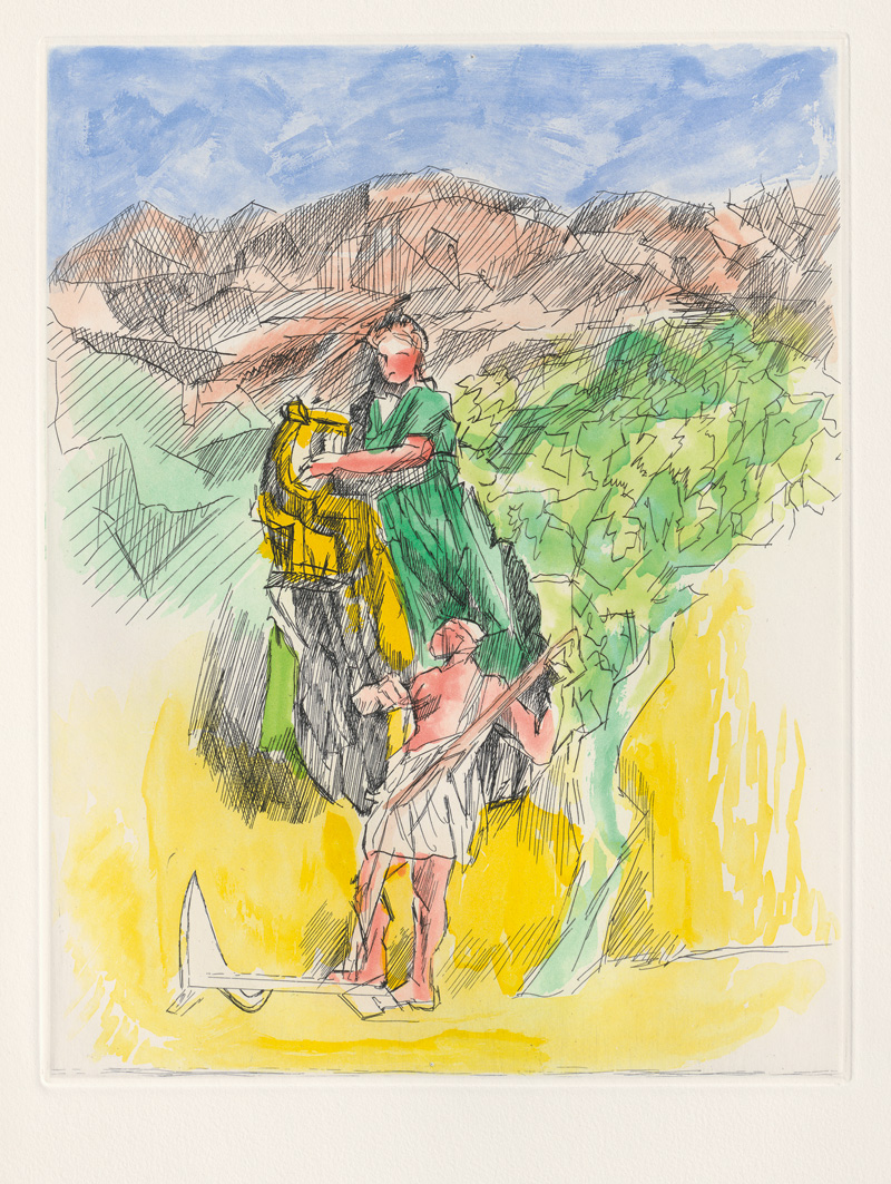 Lot 3352, Auction  128, Hesiod und Villon, Jacques - Illustr., Les travaux et les jours