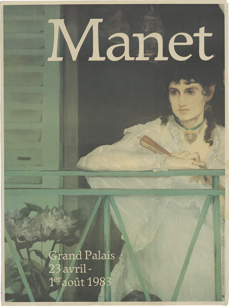 Lot 3380, Auction 128, Manet, Edouard, Manet 1832-1883. Grand Palais, 23 avril–1 août 1983. Ausstellungsplakat.