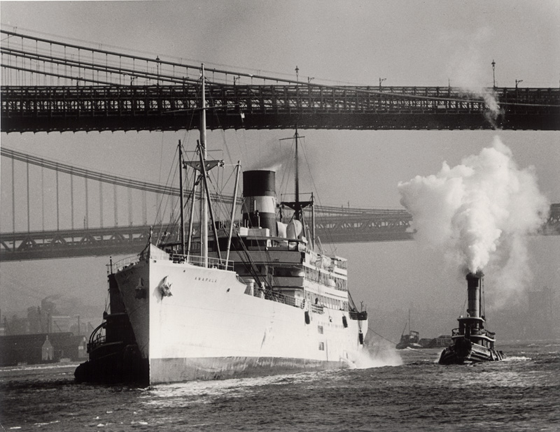 Lot 4141, Auction  128, Feininger, Andreas, Ships on the East River, New York
