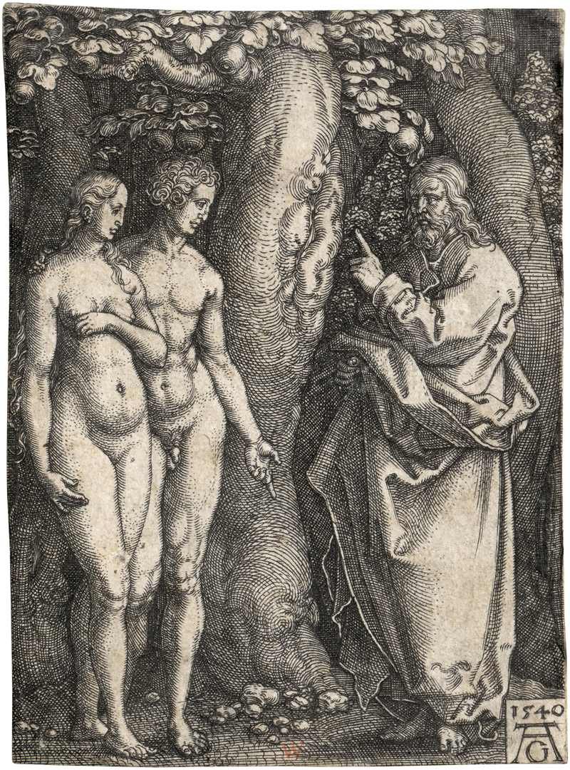 Lot 5000, Auction  128, Aldegrever, Heinrich, Gott warnt Adam und Eva