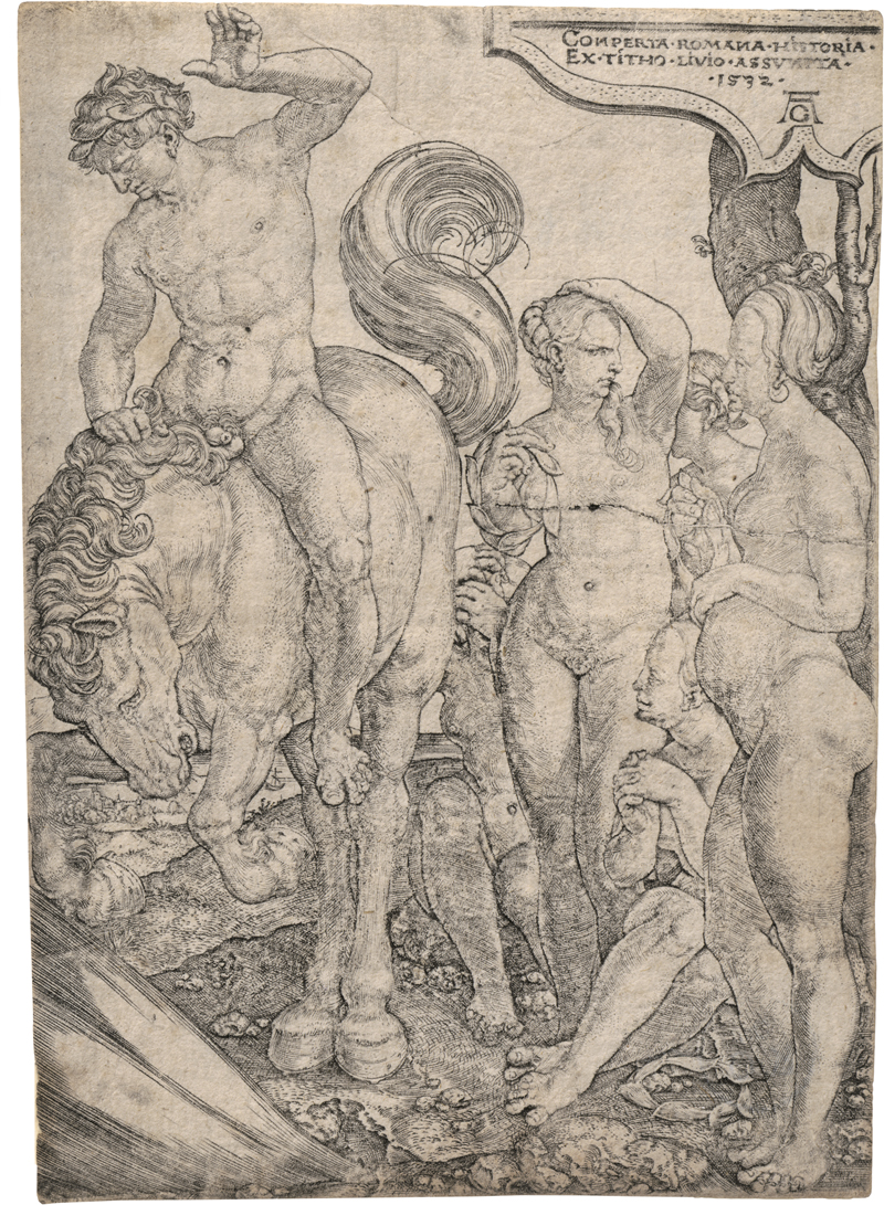 Lot 5003, Auction  128, Aldegrever, Heinrich, Marcus Curtius