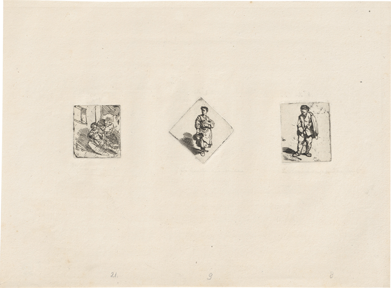 Lot 5015, Auction 128, Bega, Cornelis, Die Familie; Die Frau mit dem Krug; Der Mann mit dem kurzen Mantel, stehend.