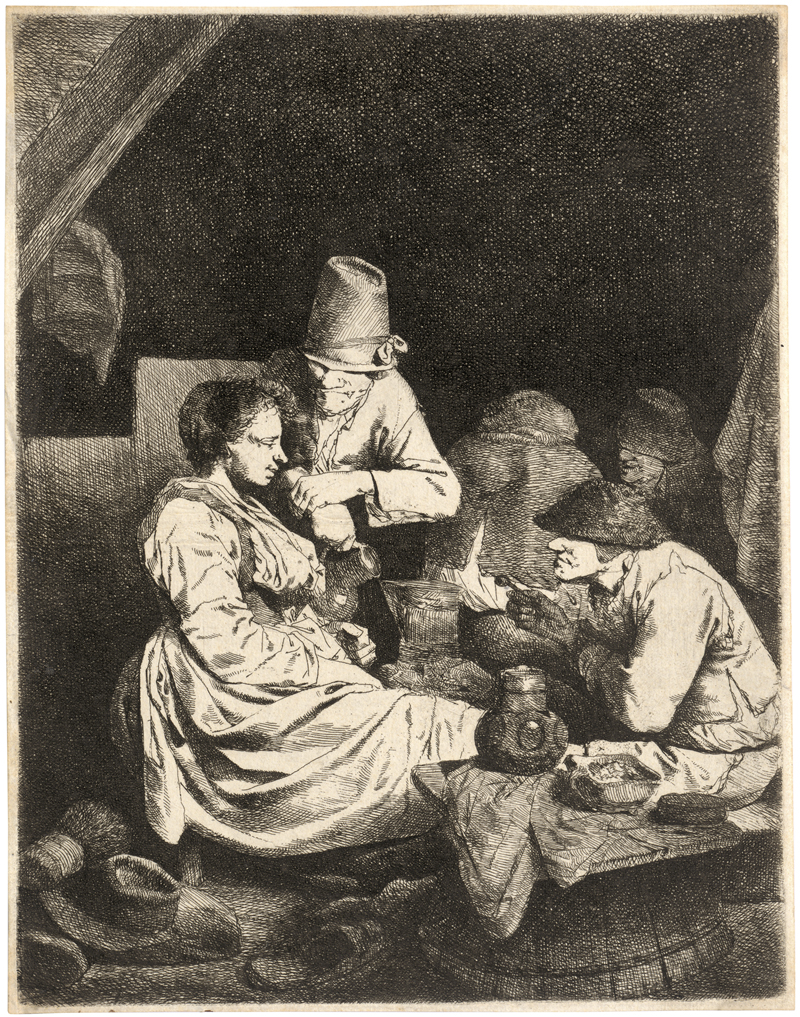 Lot 5016, Auction 128, Bega, Cornelis, Wirtshausszene mit junger Wirtin