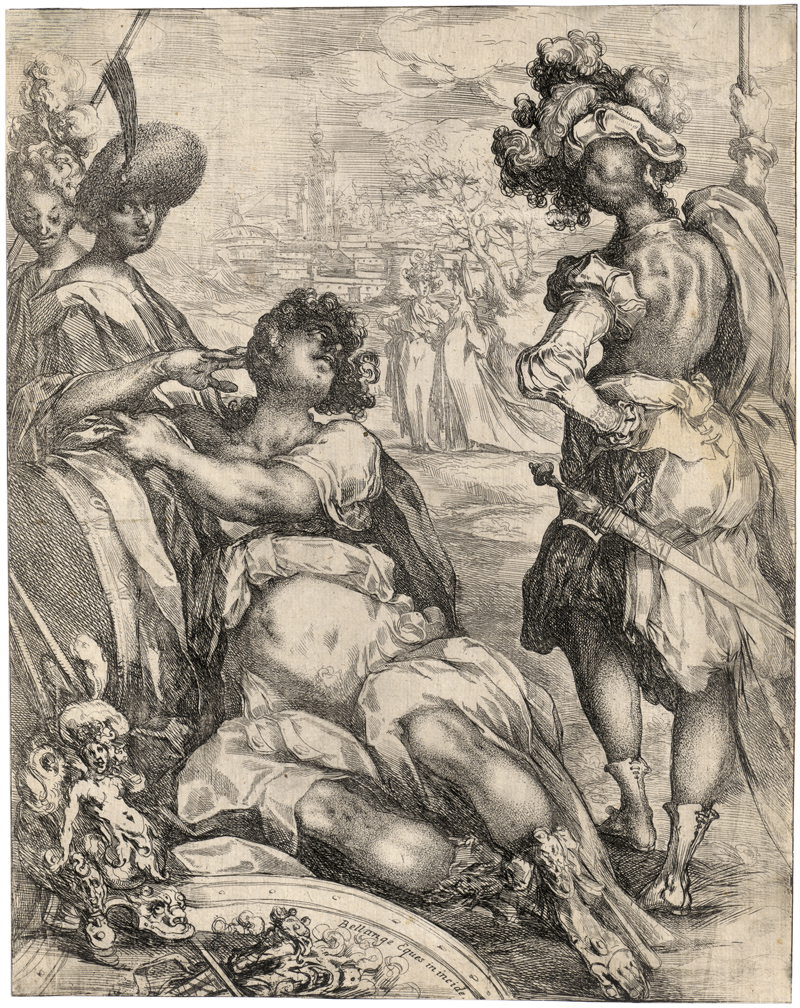 Lot 5027, Auction 128, Bellange, Jacques, Lagerszene vor der Stadt