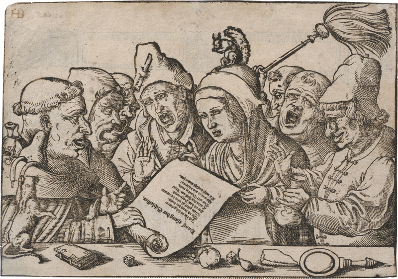 Lot 5056, Auction 128, Deutsch, 1. Hälfte 16. Jh. Der Gesang der Schlemmer