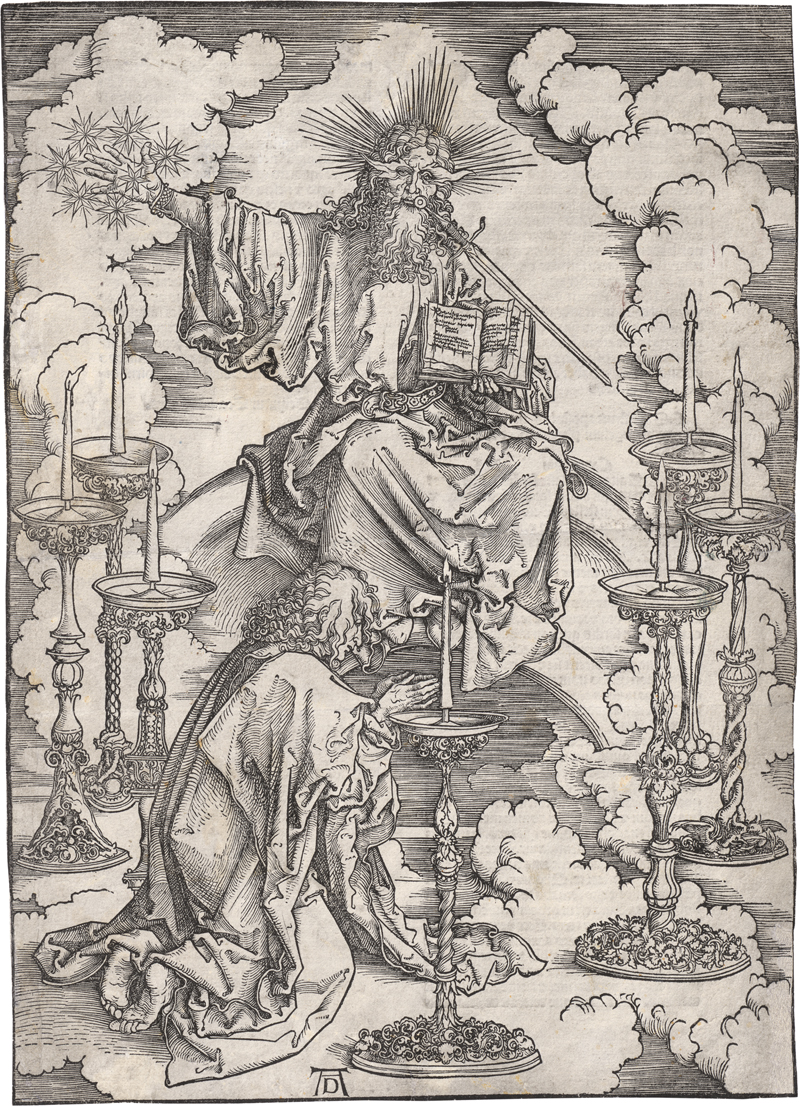 Lot 5086, Auction 128, Dürer, Albrecht, Johannes erblickt die sieben Leuchter