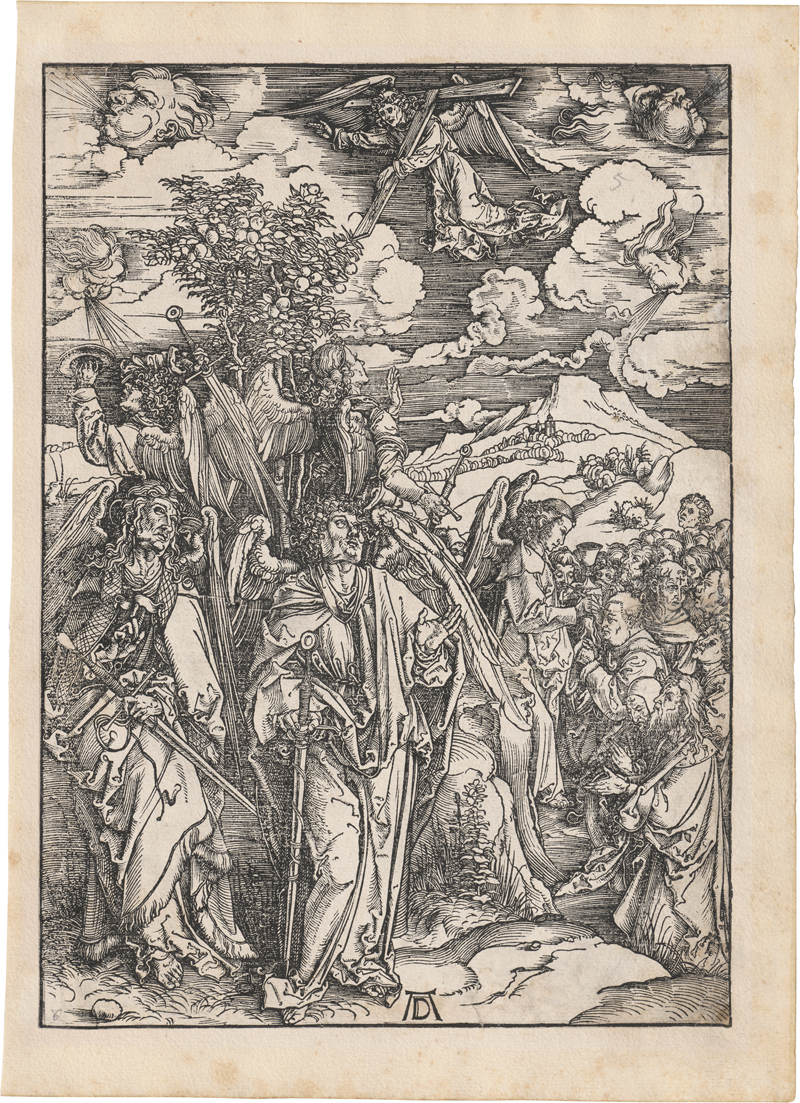 Lot 5087, Auction 128, Dürer, Albrecht, Vier Engel, die Winde aufhaltend