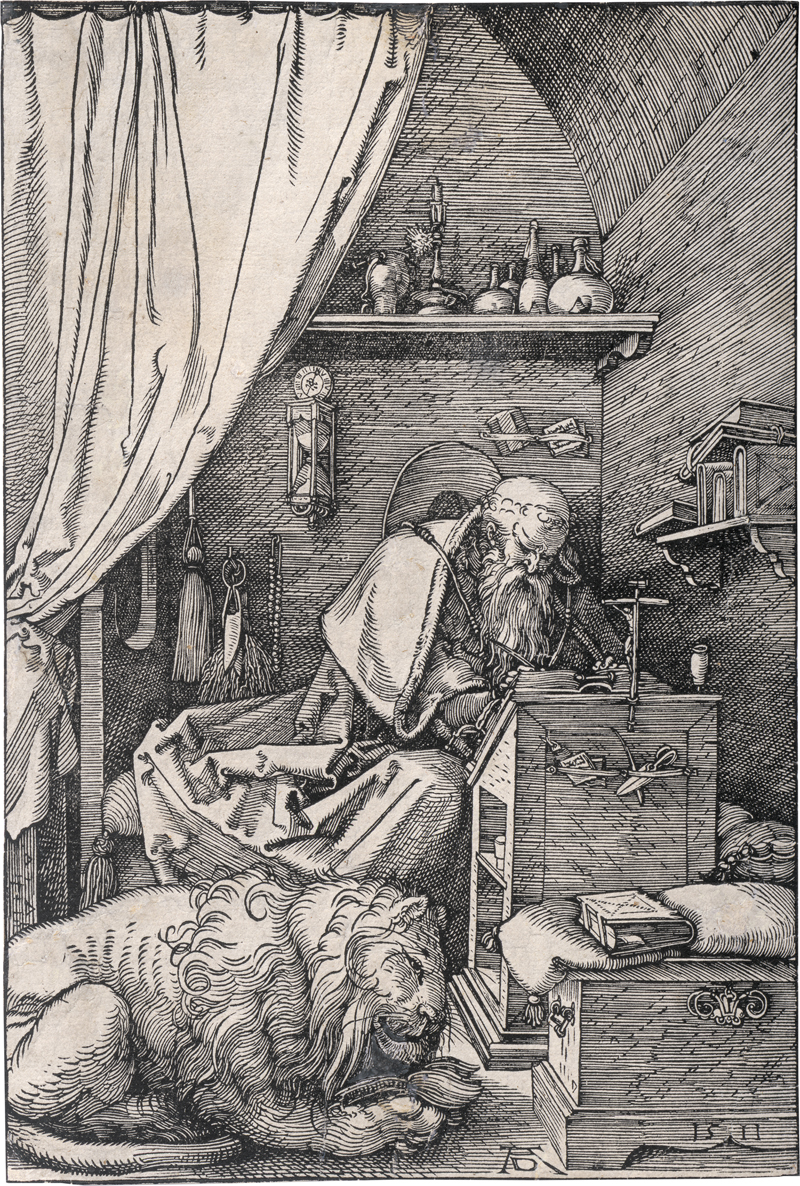 Lot 5100, Auction 128, Dürer, Albrecht, Hieronymus in der Zelle