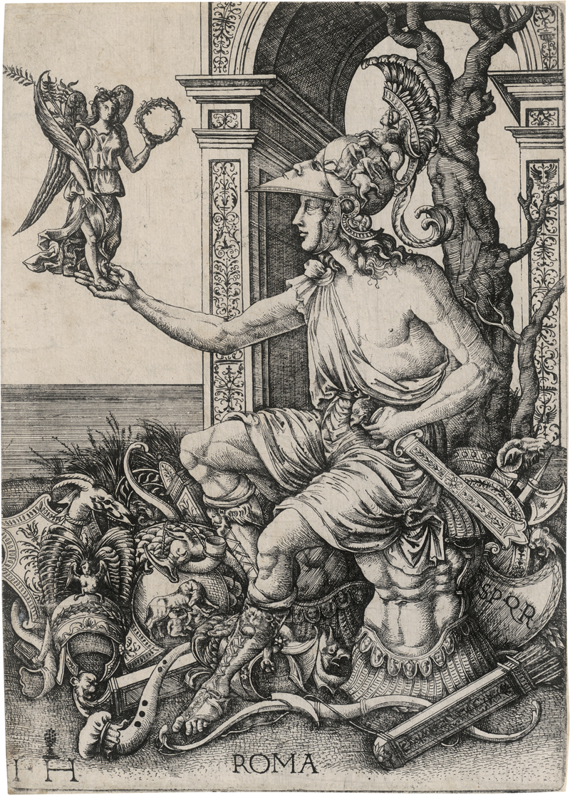 Lot 5134, Auction 128, Hopfer, Hieronymus, Personifikation der siegreichen Stadtgöttin Roma