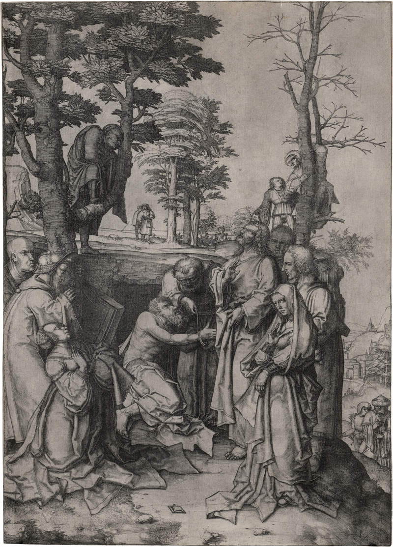 Lot 5144, Auction 128, Leyden, Lucas van, Die Auferweckung des Lazarus