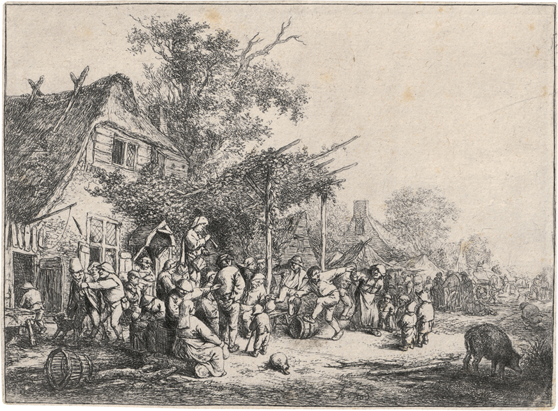 Lot 5164, Auction 128, Ostade, Adriaen van, Der Tanz unter der Laube