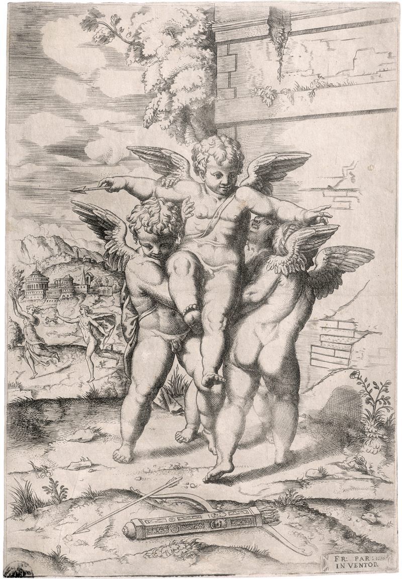 Lot 5168, Auction 128, Parmigianino, Francesco - nach, Drei Amoretten