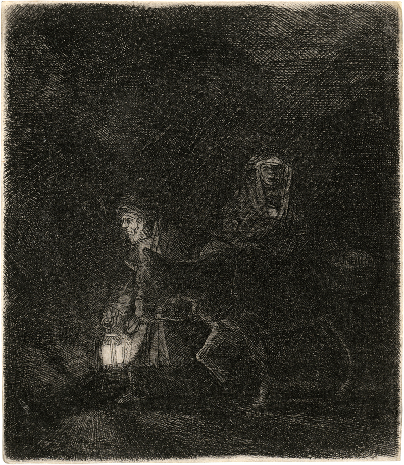 Lot 5176, Auction 128, Rembrandt Harmensz. van Rijn, Die Flucht nach Ägypten, Nachtstück